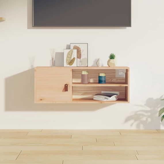 VidaXL tömör fenyőfa faliszekrény 80 x 30 x 30 cm
