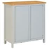 Kép 3/10 - VidaXL tömör tölgyfa konyhaszekrény 70 x 35 x 75 cm