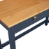 Kép 4/6 - VidaXL Hill szürke 2 fiókos tömör fenyőfa tálalóasztal 110x45x74 cm