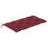 Kép 7/10 - VidaXL tömör tíkfa kerti pad bordó párnával 112 cm