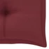Kép 9/10 - VidaXL tömör tíkfa kerti pad bordó párnával 112 cm