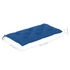 Kép 10/10 - VidaXL tömör tíkfa kerti pad kék párnával 112 cm