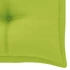 Kép 9/10 - VidaXL tömör tíkfa kerti pad világoszöld párnával 112 cm