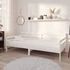 Kép 1/10 - VidaXL fehér tömör fenyőfa dívány matraccal 90 x 200 cm