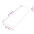 Kép 9/9 - VidaXL tömör tíkfa Batavia pad bézs párnával 150 cm