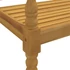Kép 6/9 - VidaXL tömör tíkfa Batavia pad krémszínű párnával 150 cm