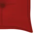 Kép 7/9 - VidaXL tömör tíkfa Batavia pad piros párnával 150 cm