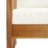 Kép 5/7 - VidaXL tömör akácfa kerti pad párnákkal 119 cm