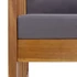 Kép 6/7 - VidaXL tömör akácfa kerti pad párnákkal 119 cm