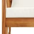 Kép 5/7 - VidaXL tömör akácfa kerti pad párnákkal 119 cm