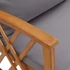 Kép 6/7 - VidaXL tömör akácfa kerti pad párnákkal 119 cm