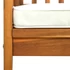 Kép 7/8 - VidaXL tömör akácfa kerti pad párnával 119 cm