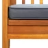 Kép 6/8 - VidaXL tömör akácfa kerti pad párnával 119 cm