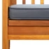 Kép 6/8 - VidaXL tömör akácfa kerti pad párnával 147 cm