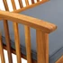 Kép 7/8 - VidaXL tömör akácfa kerti pad párnával 147 cm