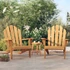 Kép 1/8 - VidaXL 2 db tömör tíkfa kerti adirondack szék 79 x 95 x 92 cm