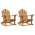 Kép 2/8 - VidaXL 2 db tömör tíkfa kerti adirondack hintaszék 79 x 100 x 103 cm