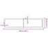 Kép 10/10 - VidaXL sötétbarna kezelt tömör tölgyfa asztallap 160x40x(2-6) cm