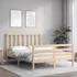Kép 3/10 - VidaXL tömör fenyőfa ágy matrac nélkül 140 x 200 cm