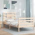 Kép 1/10 - VidaXL tömör fa ágykeret fejtámlával 90 x 200 cm
