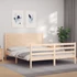 Kép 3/10 - VidaXL tömör fa ágykeret fejtámlával 160 x 200 cm