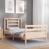 Kép 3/10 - VidaXL tömör fa ágykeret fejtámlával 90 x 200 cm