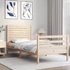 Kép 3/10 - VidaXL tömör fa ágykeret fejtámlával 90 x 200 cm