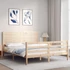 Kép 3/10 - VidaXL tömör fa ágykeret fejtámlával 160 x 200 cm