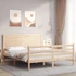 Kép 1/10 - VidaXL tömör fa ágykeret fejtámlával 160 x 200 cm