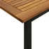 Kép 6/8 - VidaXL tömör akácfa kerti asztal U-alakú lábakkal 200 x 90 x 75 cm