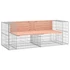 Kép 2/7 - VidaXL tömör duglászfenyő gabion kerti pad 184x71x65,5 cm
