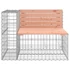 Kép 4/7 - VidaXL tömör duglászfenyő gabion kerti pad 184x71x65,5 cm