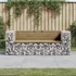 Kép 1/7 - VidaXL tömör impergnált fenyőfa gabion kerti pad 184x71x65,5 cm