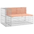Kép 3/7 - VidaXL tömör duglászfenyő gabion kerti pad 244 x 71 x 65,5 cm