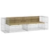Kép 2/7 - VidaXL tömör impregnált fenyőfa gabion kerti pad 244x71x65,5 cm