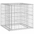 Kép 5/9 - VidaXL tömör fenyőfa kerti pad gabion kosárral