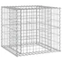 Kép 7/10 - VidaXL tömör fenyőfa kerti pad gabion kosárral