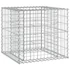 Kép 7/10 - VidaXL tömör duglászfenyő kerti pad gabion kosárral