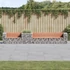 Kép 1/10 - VidaXL tömör duglászfenyő kerti pad gabion kosárral