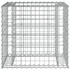 Kép 8/10 - VidaXL tömör duglászfenyő kerti pad gabion kosárral