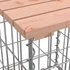 Kép 9/10 - VidaXL tömör duglászfenyő kerti pad gabion kosárral
