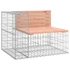Kép 3/9 - VidaXL tömör duglászfenyő gabion kerti pad 287x71x65,5 cm