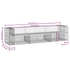 Kép 9/9 - VidaXL tömör impregnált fenyőfa gabion kerti pad 287 x 71 x 65,5 cm