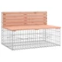 Kép 5/9 - VidaXL tömör duglászfenyő gabion kerti pad 347x71x65,5 cm