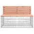 Kép 6/9 - VidaXL tömör duglászfenyő gabion kerti pad 347x71x65,5 cm