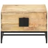 Kép 2/10 - VidaXL tömör mangófa dohányzóasztal 67 x 67 x 45 cm