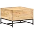 Kép 4/10 - VidaXL tömör mangófa dohányzóasztal 67 x 67 x 45 cm