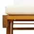 Kép 5/6 - VidaXL 2 db tömör akácfa napozóágy párnával 200 x 68 x 83 cm