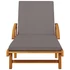 Kép 3/6 - VidaXL 2 db tömör akácfa napozóágy párnával 200 x 68 x 83 cm