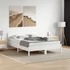 Kép 1/9 - VidaXL fehér tömör fenyőfa ágy matrac nélkül 160 x 200 cm